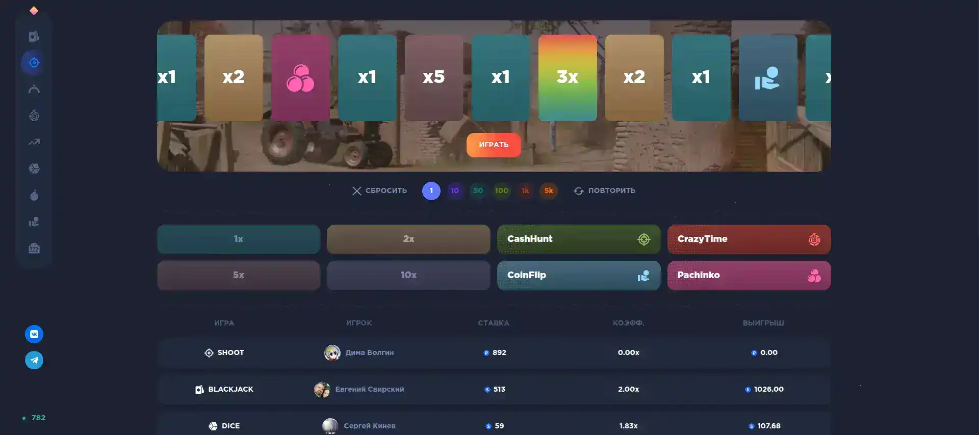 Мобильный вход в Cactus casino